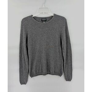 Sutton Studio Cashmere Sweater Womens Large Gray Classic Timeless Minimalist